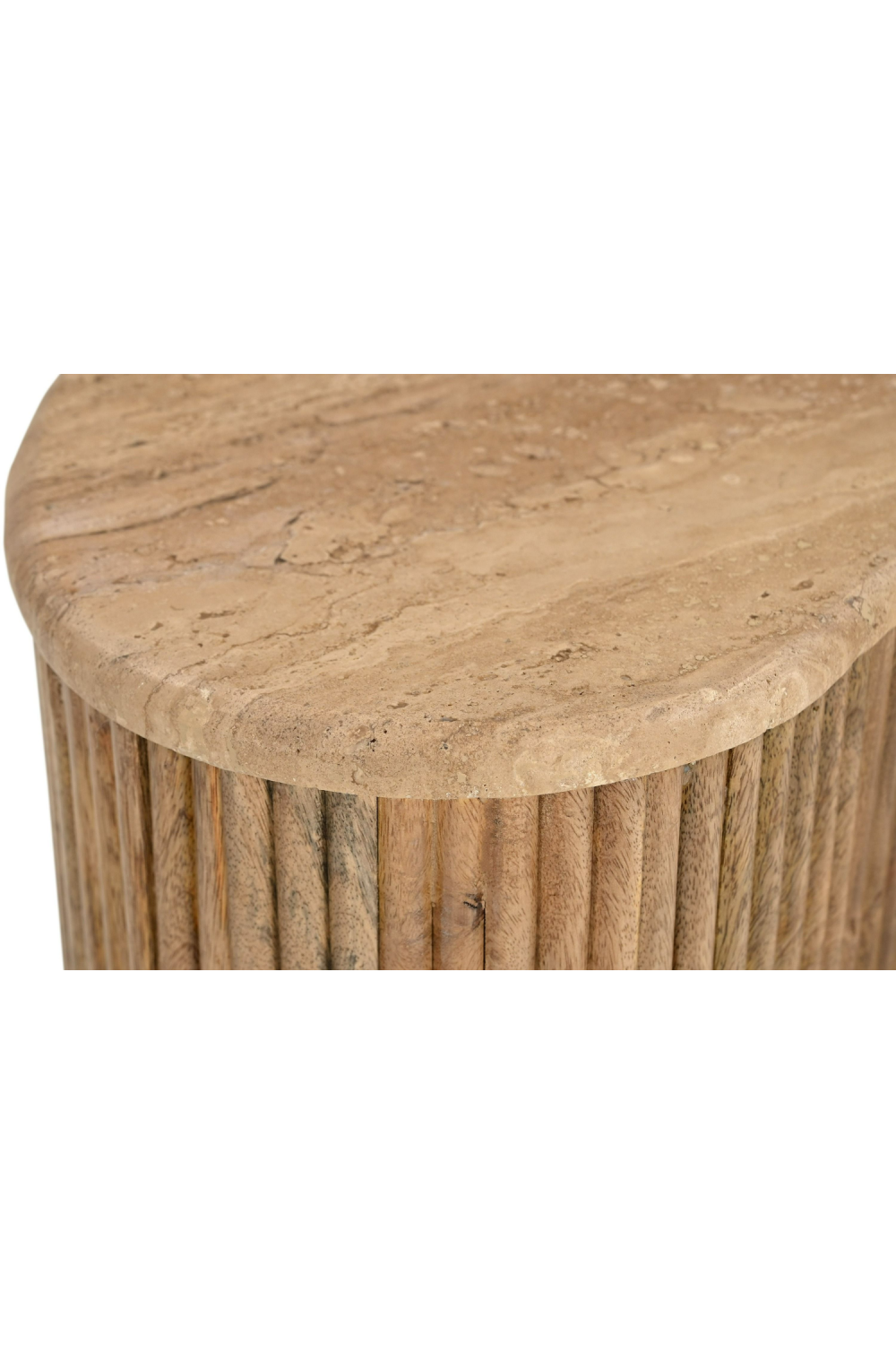 Freeform Travertine Coffee Table Set (3) | Oroa.com
