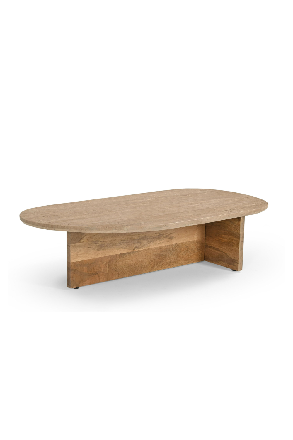 Travertine Freeform Coffee Table | OROA Modern Chisholm | Oroa.com