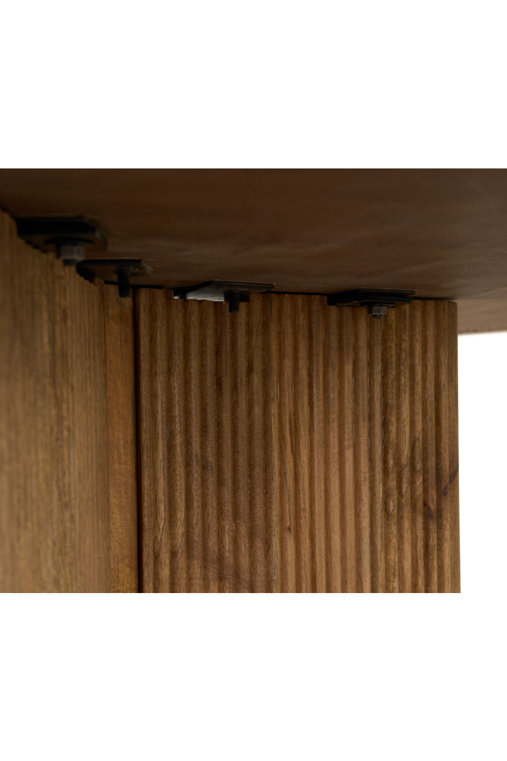 Ribbed Wood Base Dining Table | OROA Modern Pawnee | Oroa.com