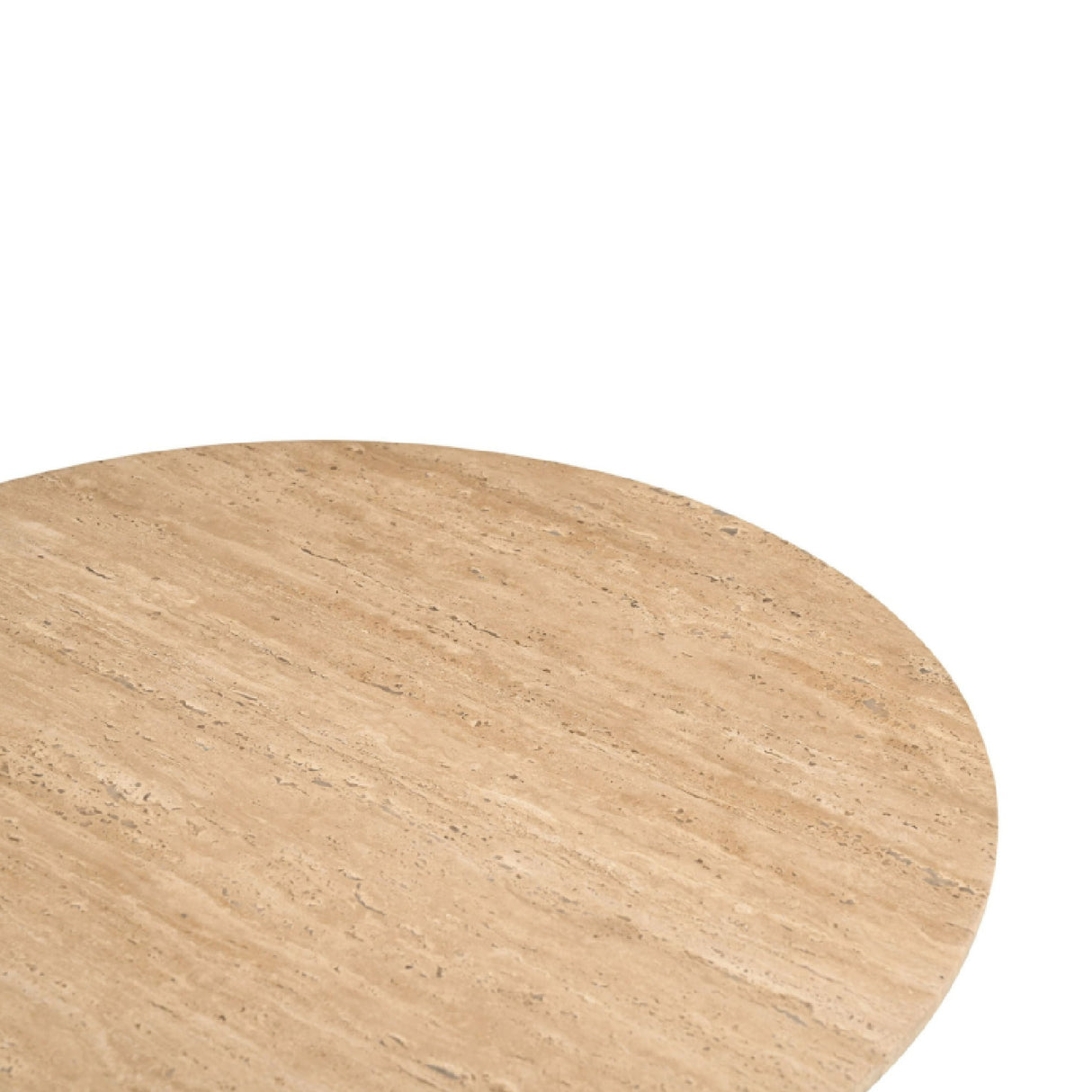 Ribbed Wood Base End Table – Pawnee – rear view