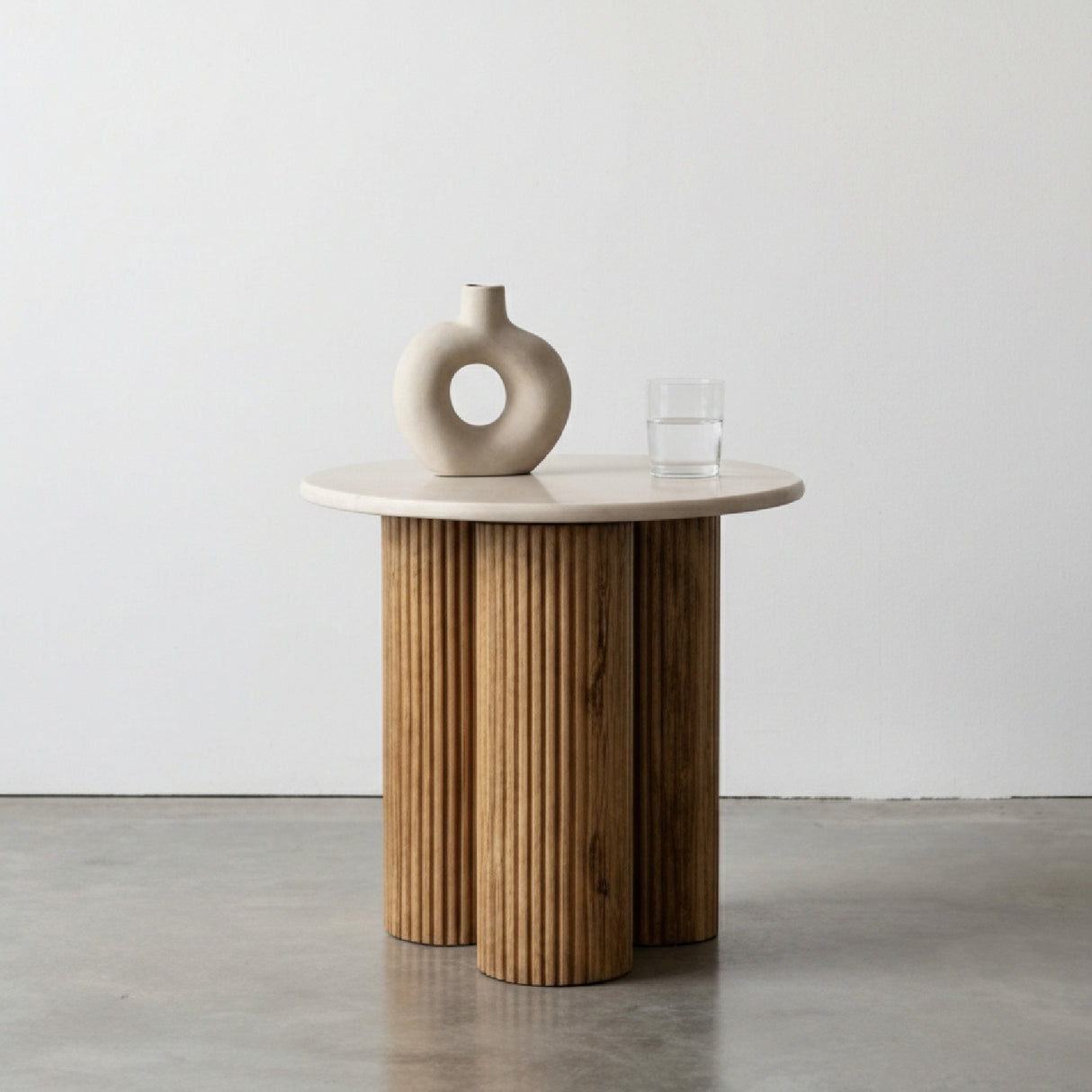 Marble Round End Table | OROA Modern Hayden
