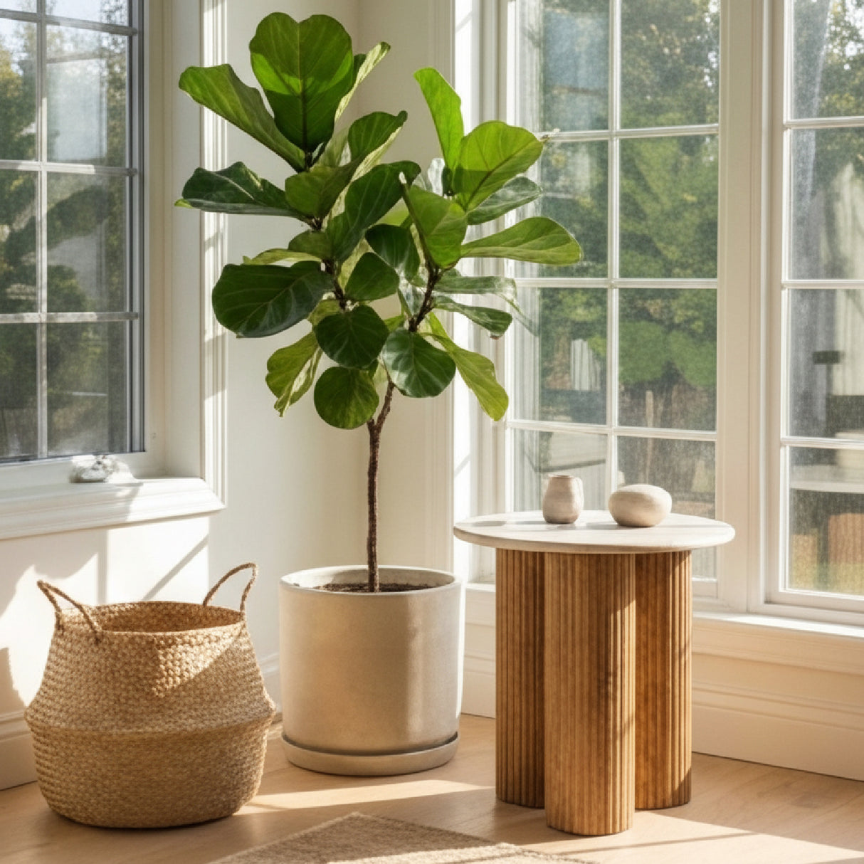 Marble Round End Table | OROA Modern Hayden