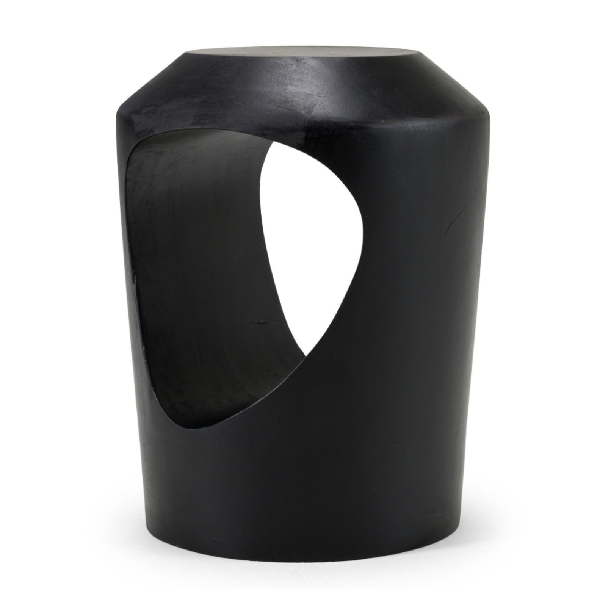 Black Wooden End Table – Tracy – front view