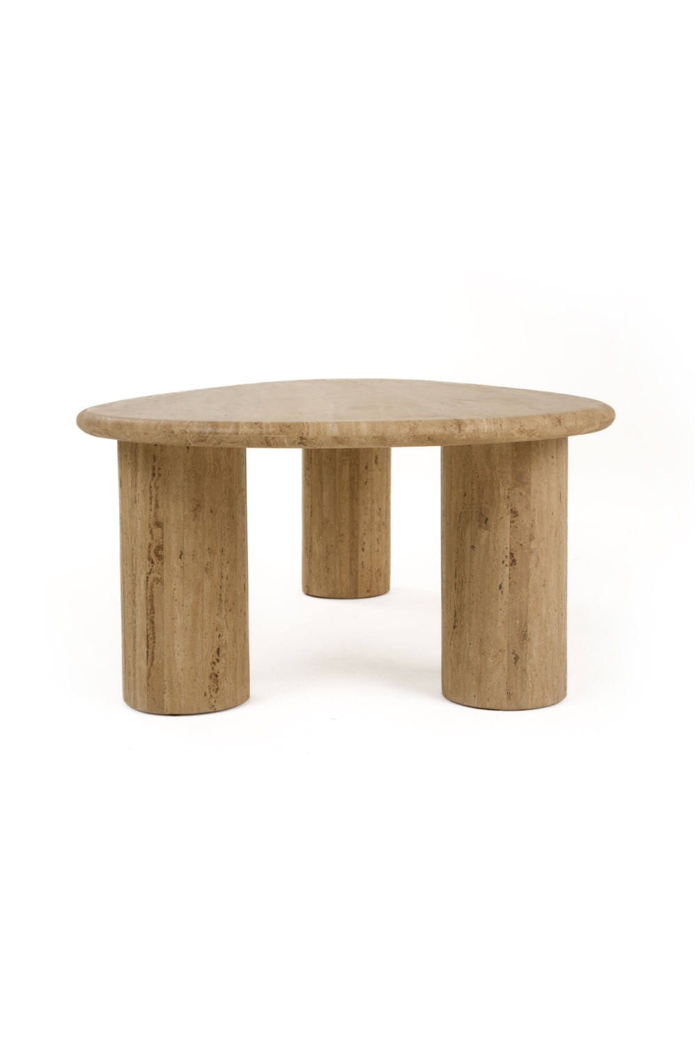 Freeform Travertine Coffee Table | Oroa.com