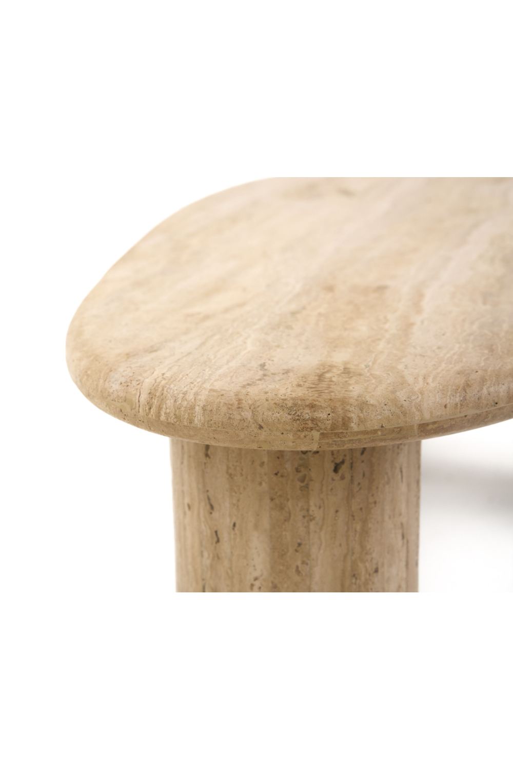 Freeform Travertine Coffee Table | Oroa.com