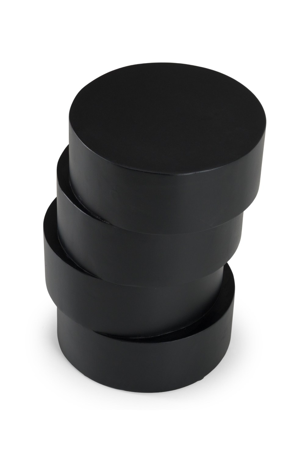 Black Wooden Stacked End Table | OROA Modern Grove | Oroa.com