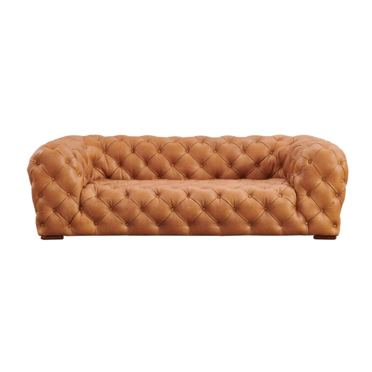 Tufted Italian Leather Sofa – Dexter – front view