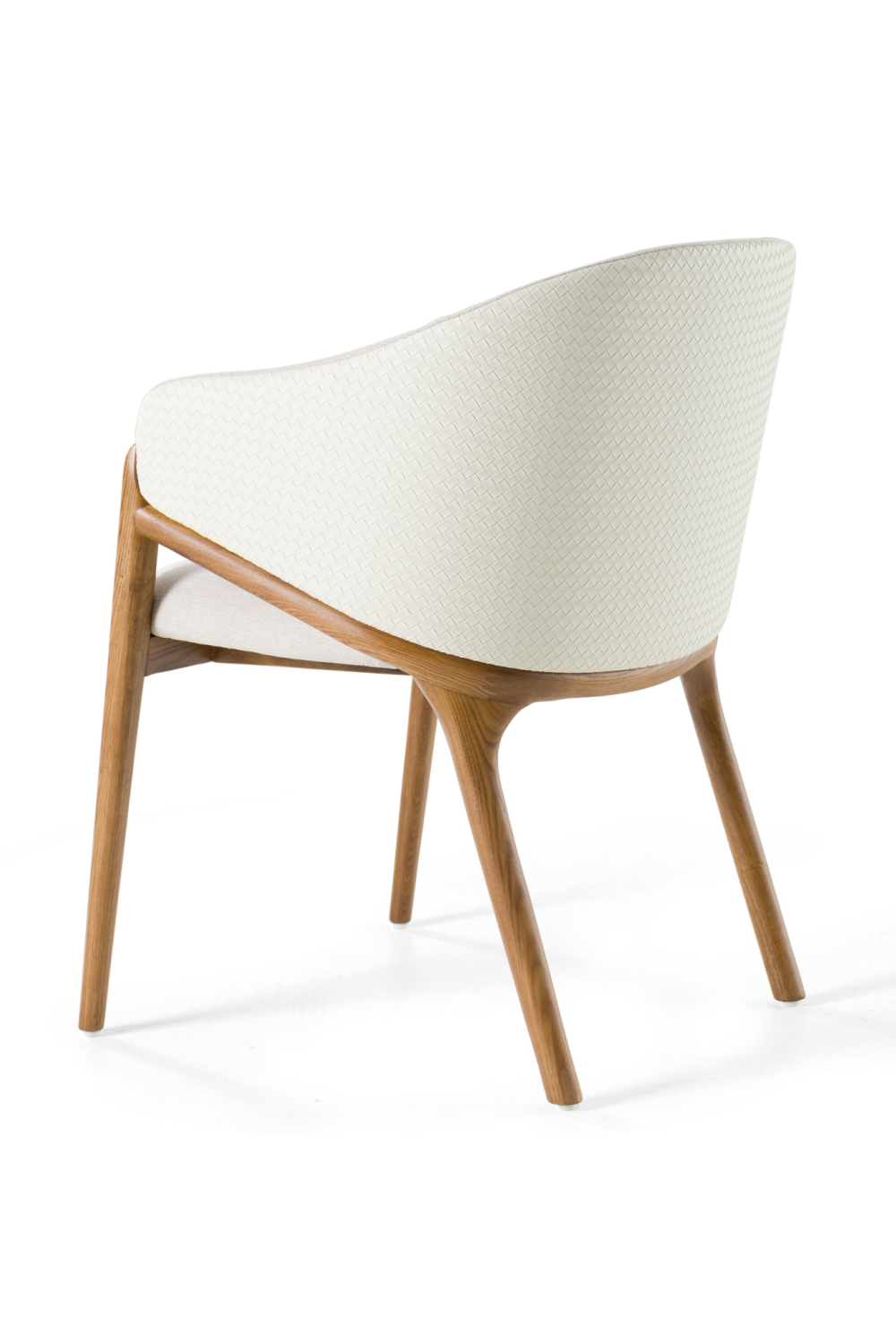 Curve-Back Cream Dining Chair | Oroa.com
