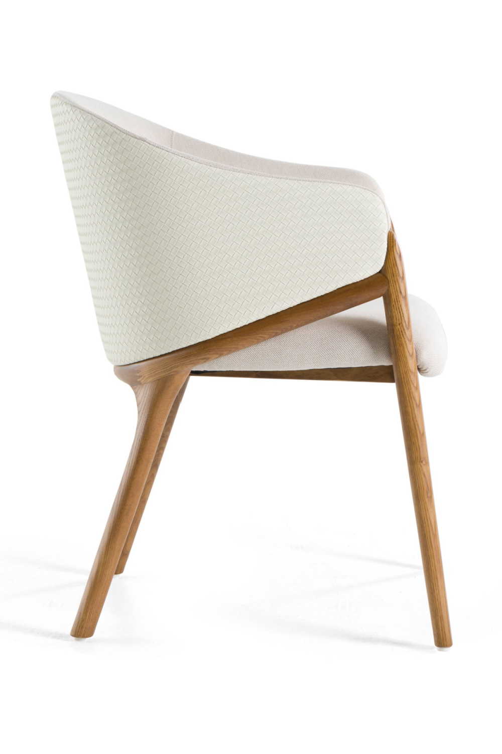 Curve-Back Cream Dining Chair | Oroa.com