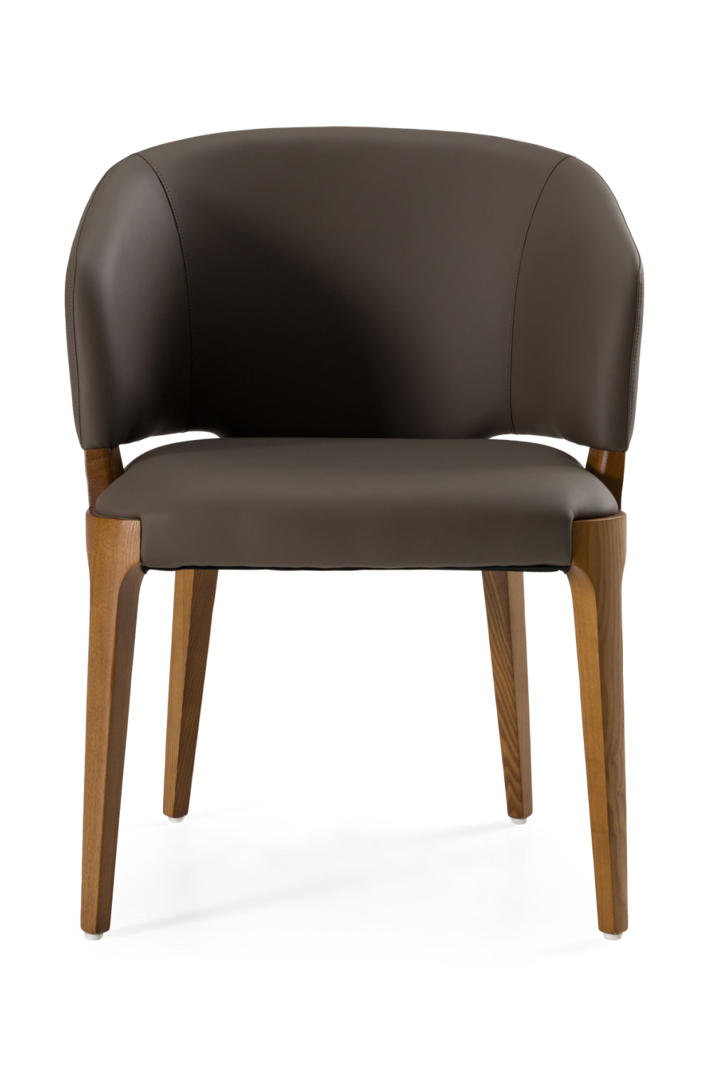 Brown Vegan Leather Dining Chair | OROA Modern Baskin | Oroa.com