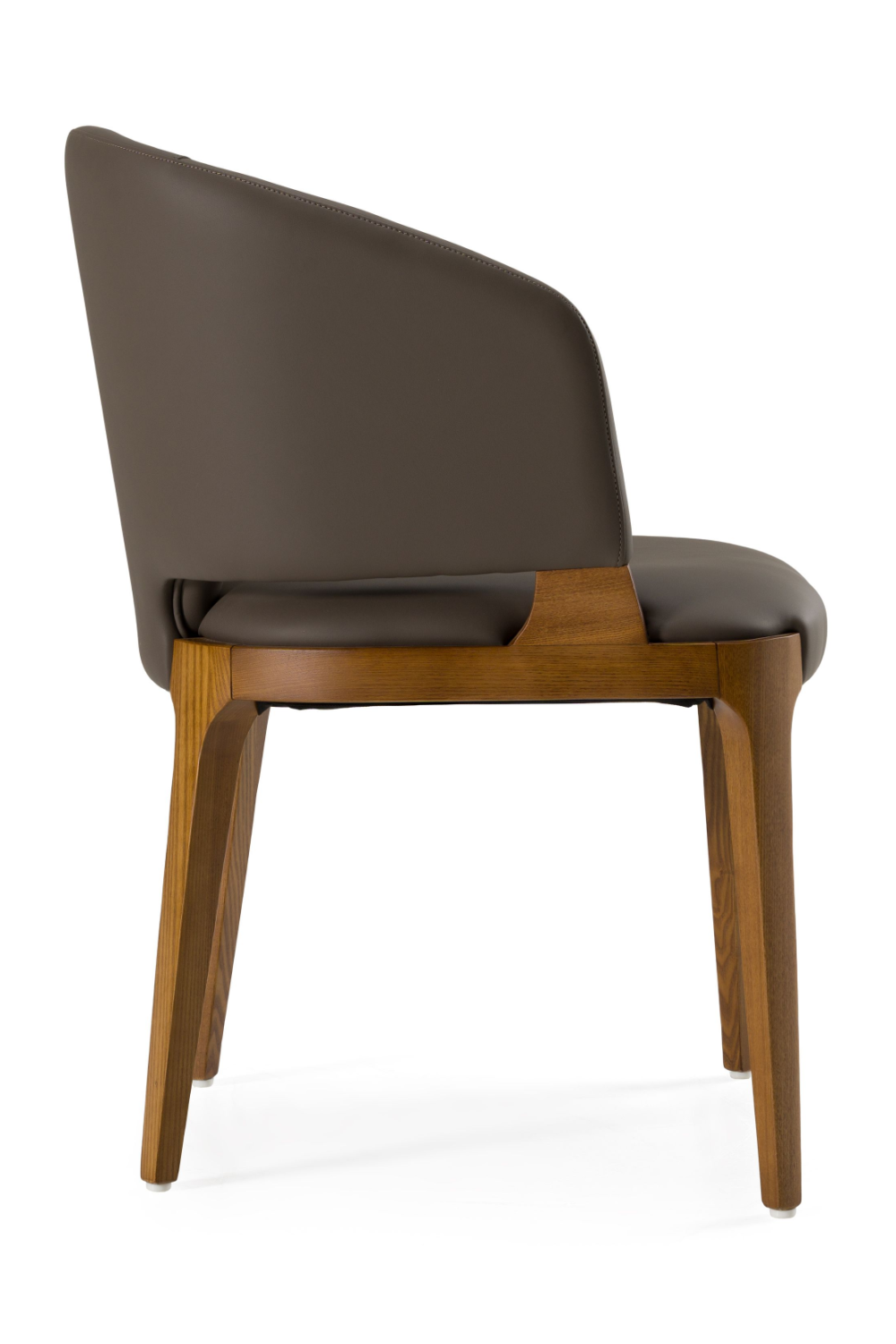 Brown Vegan Leather Dining Chair | OROA Modern Baskin | Oroa.com