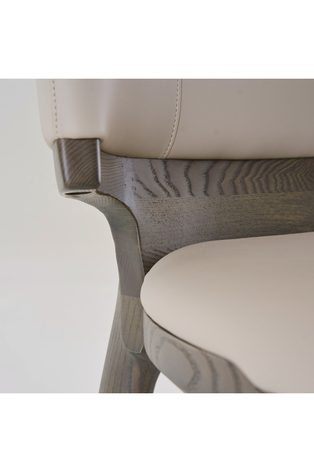 Beige Vegan Leather Counter Chair | Oroa.com
