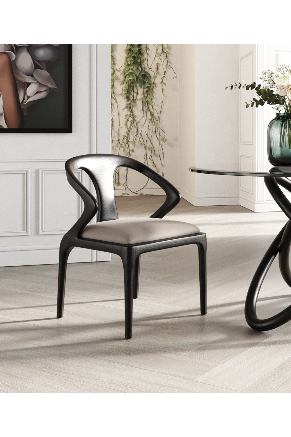 Black Ash Dining Chair | Oroa.com