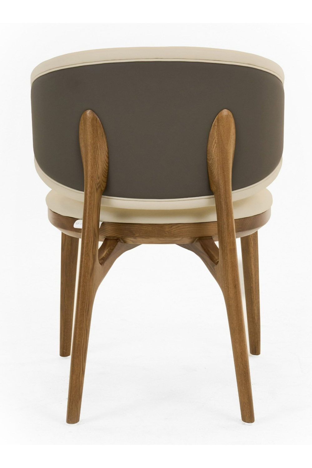 Cream Vegan Leather Dining Chair | OROA Modern Chance | Oroa.com