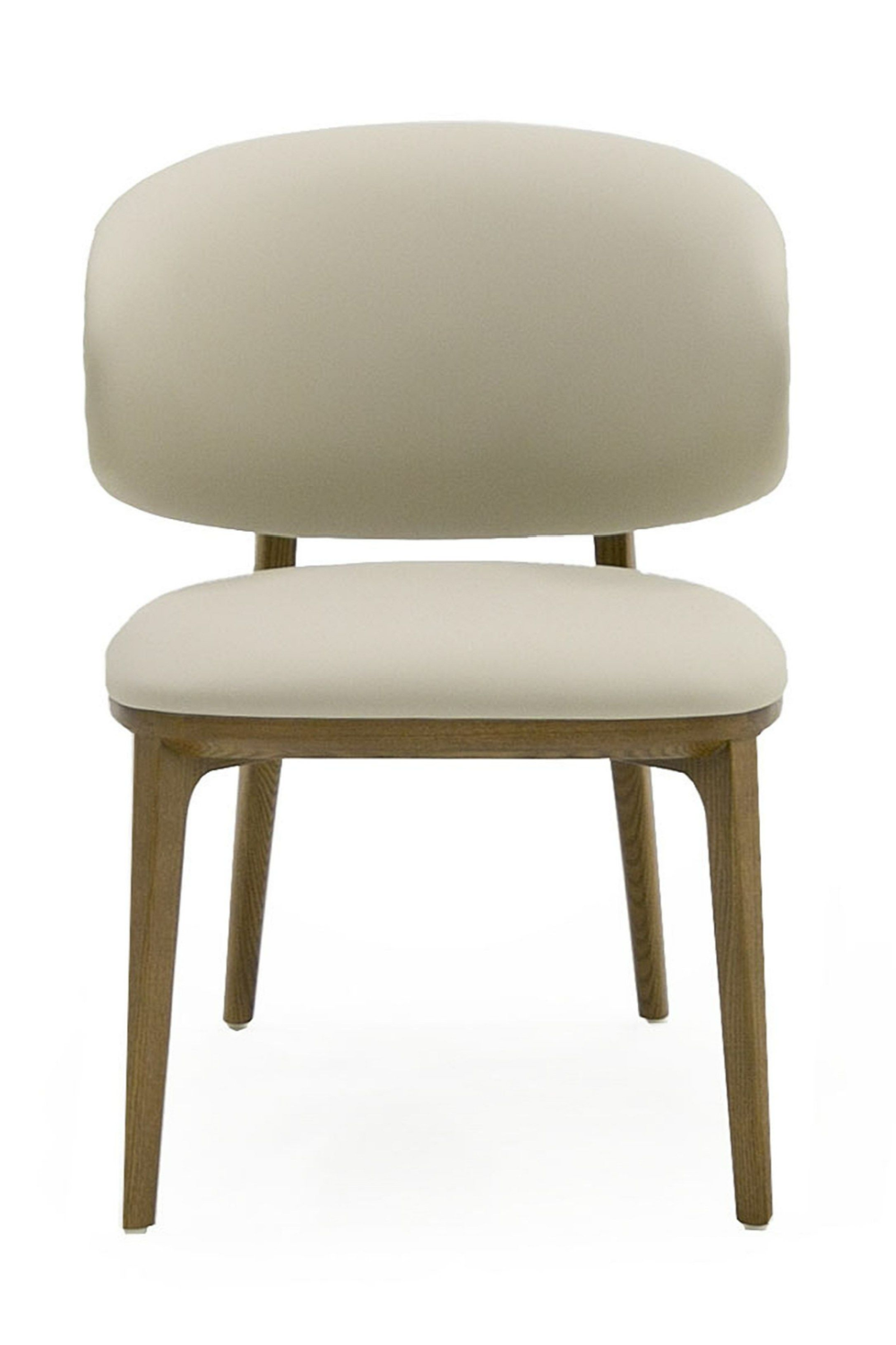 Cream Vegan Leather Dining Chair | OROA Modern Chance | Oroa.com
