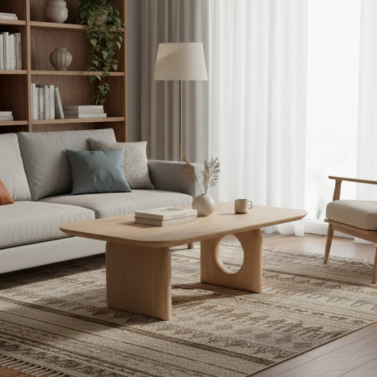 Beige Marble Coffee Table | OROA Modern Osaka | Oroa.com