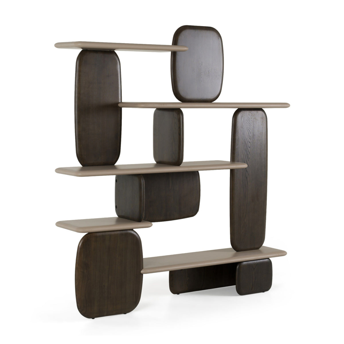 Modern European furniture - Contemporary Dark Brown Bookshelf - www.oroa.com