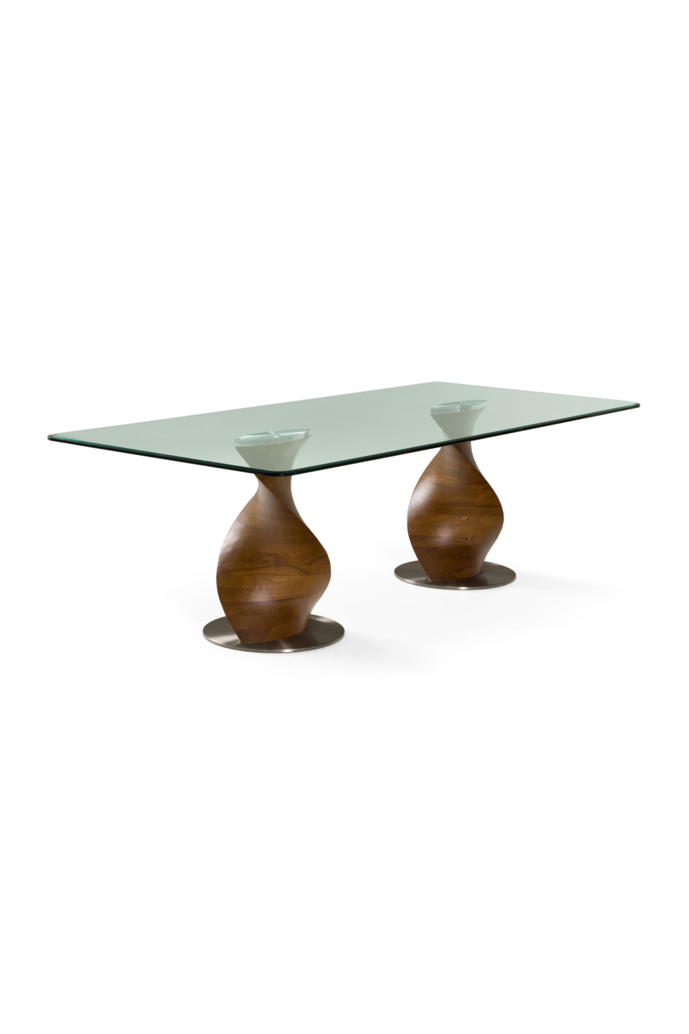Twisted Wood Base Dining Table | Oroa.com