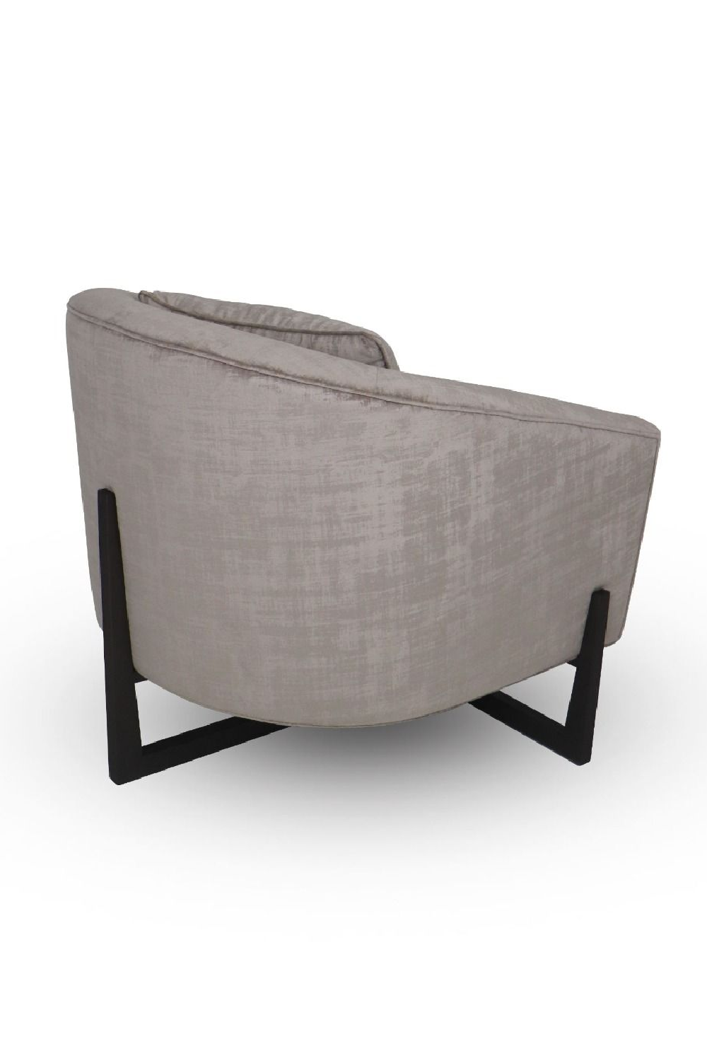 Curved Gray Accent Chair | Oroa.com