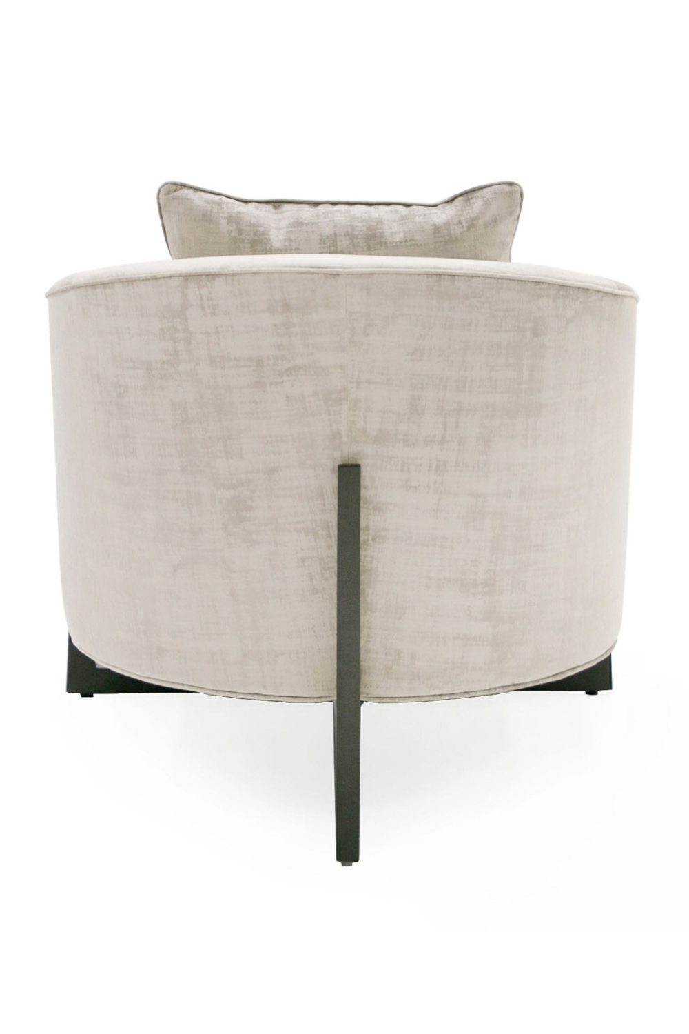 Curved Gray Accent Chair | Oroa.com