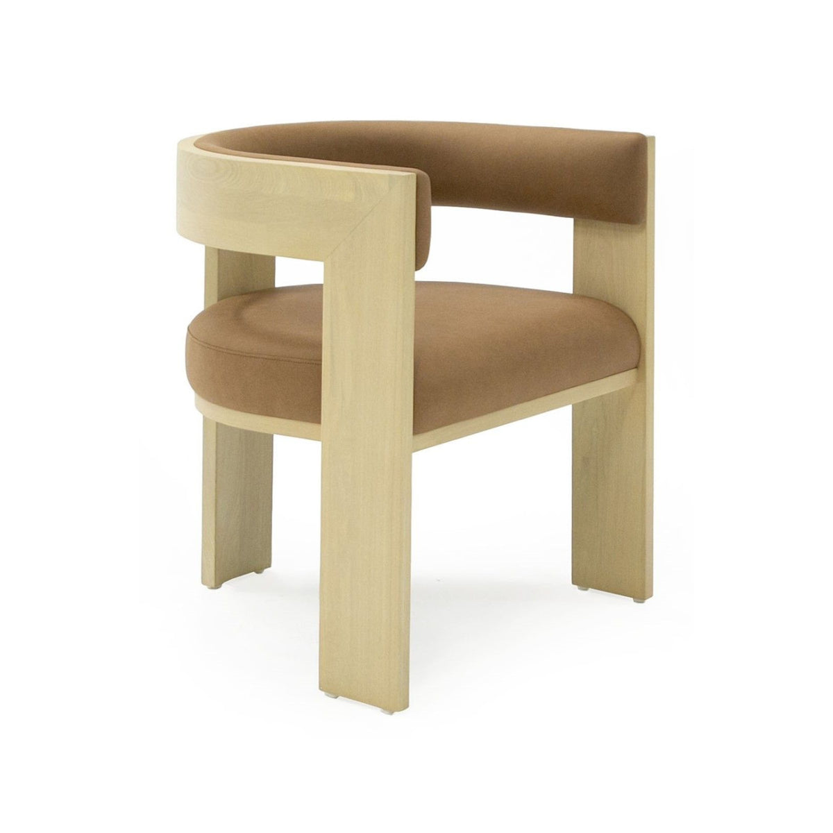 Natural Ash Curved Dining Chair | OROA Modern Osaka