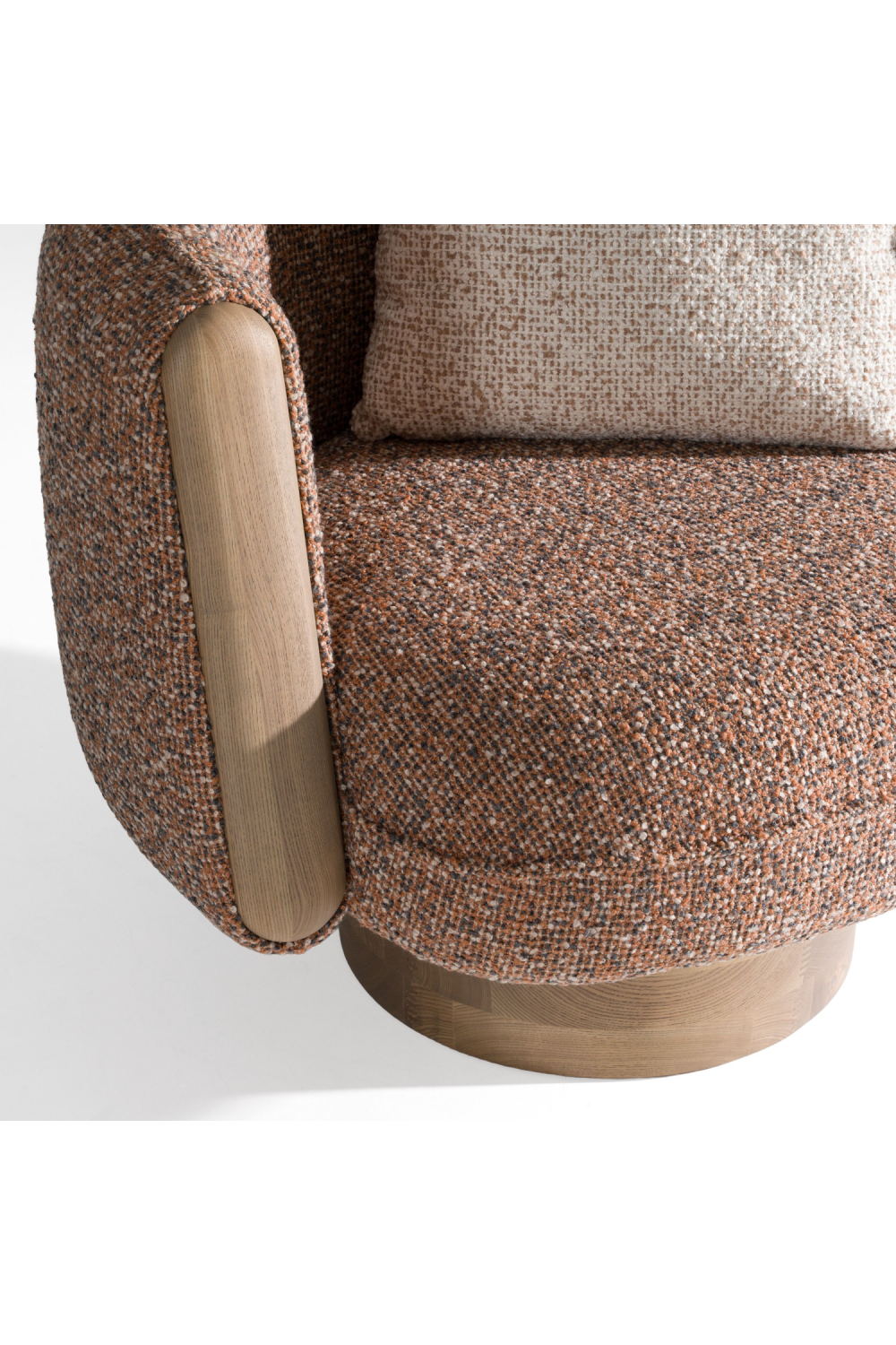 Multicolored Boucle Accent Chair | OROA Modern Raywood