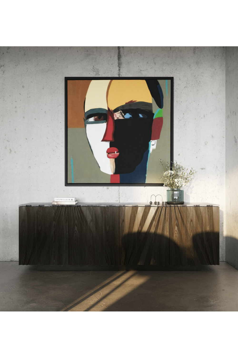 Gray Ash Wood Sideboard | Oroa.com