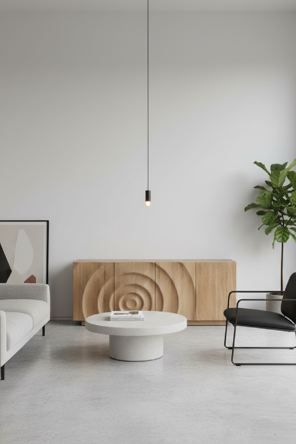 Wooden 4-Door Sideboard | OROA Modern Aleutian