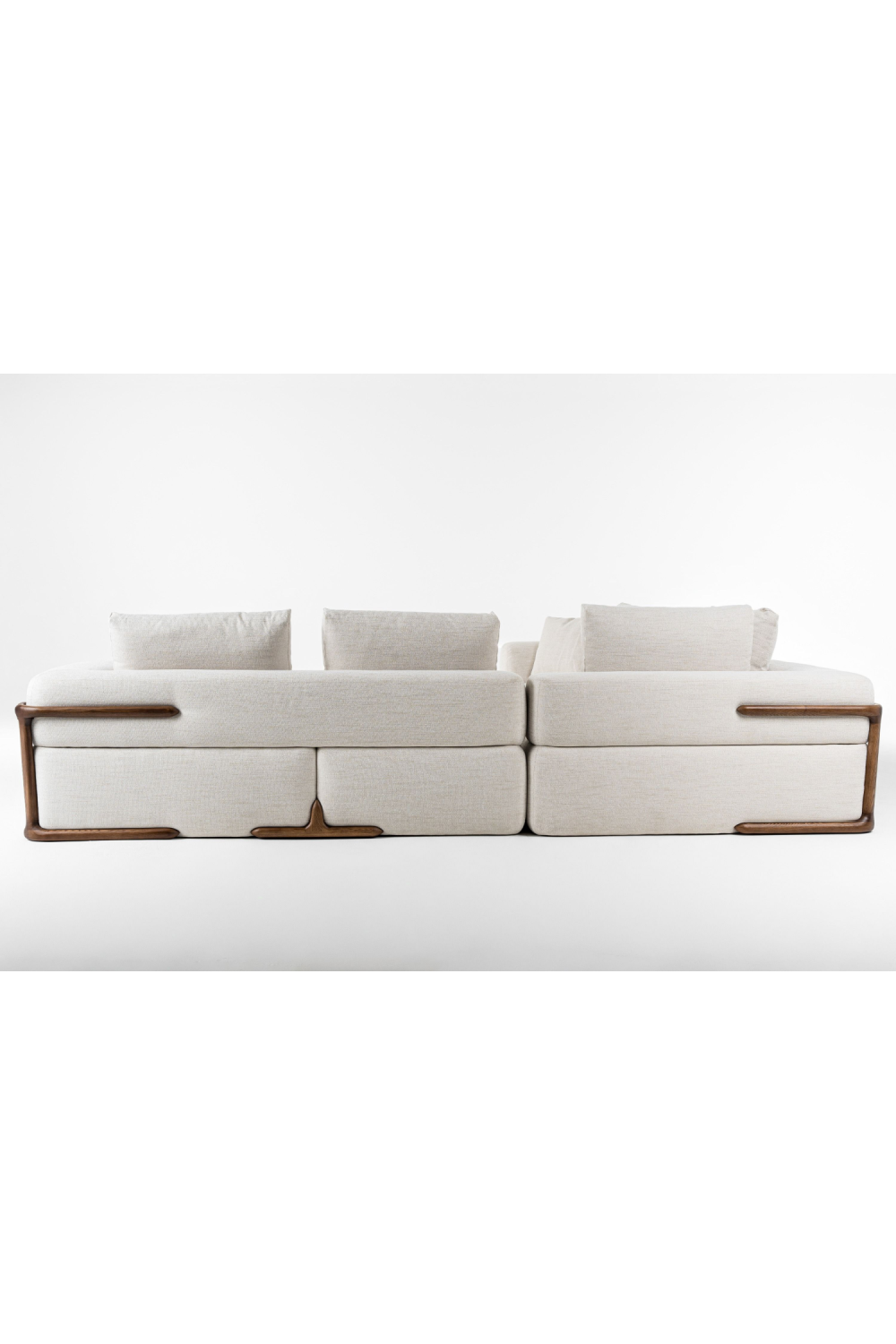 White Fabric Sectional Sofa | OROA Modern Simone | Oroa.com