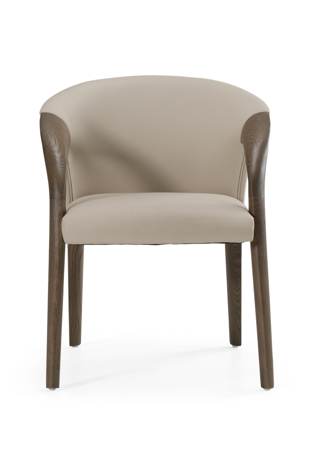 Vegan Leather Curved Dining Chair | Oroa.com