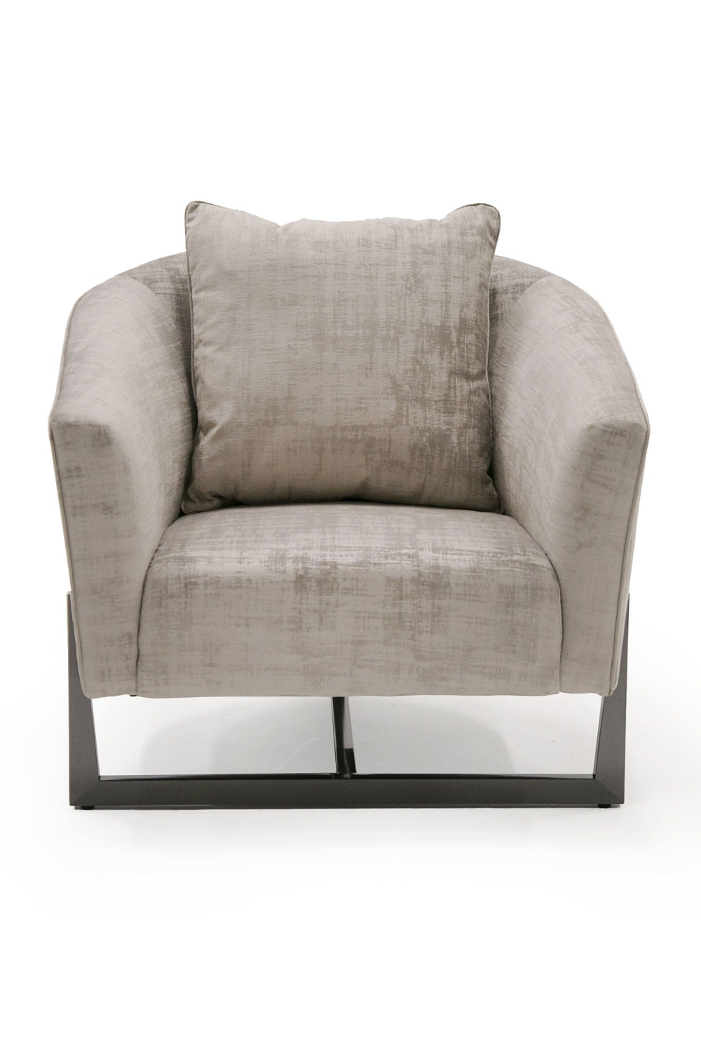 Bronze Cross Base Accent Chair | OROA Modern Forbis | Oroa.com