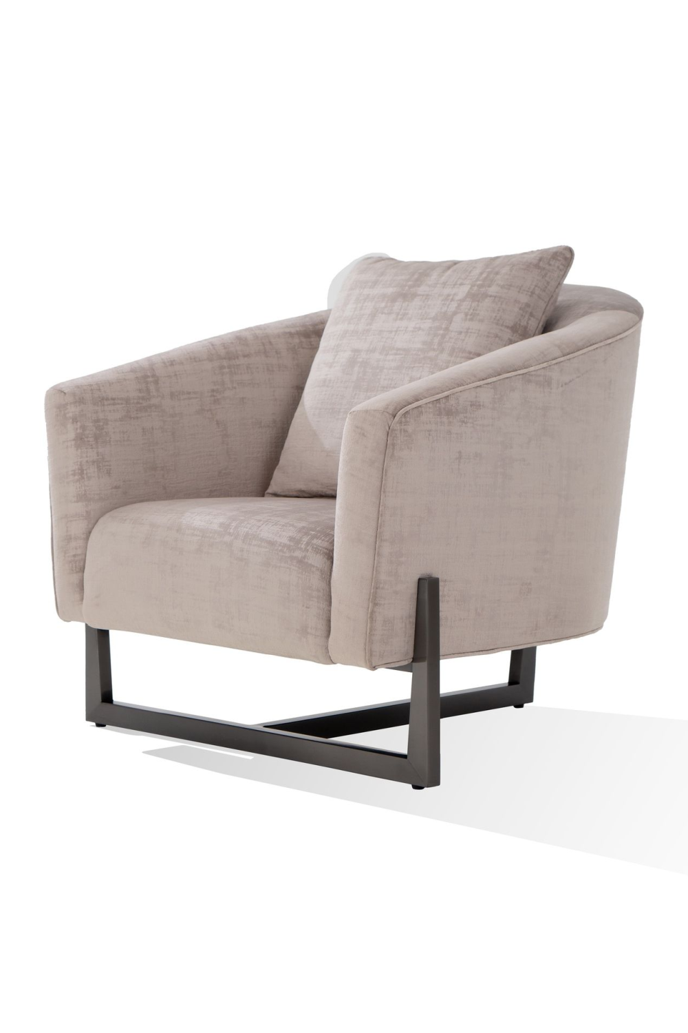 Bronze Cross Base Accent Chair | Oroa.com