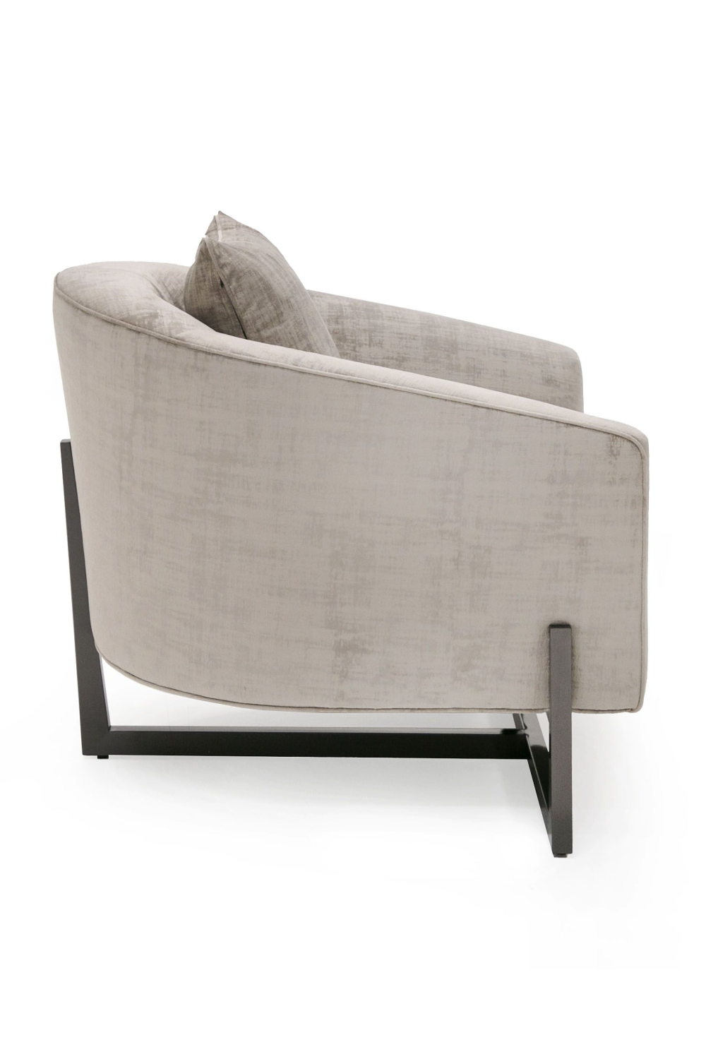 Bronze Cross Base Accent Chair | Oroa.com