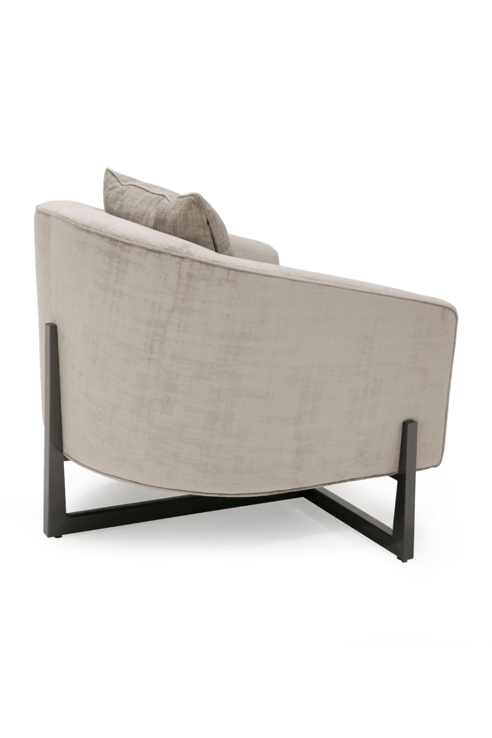 Bronze Cross Base Accent Chair | OROA Modern Forbis | Oroa.com