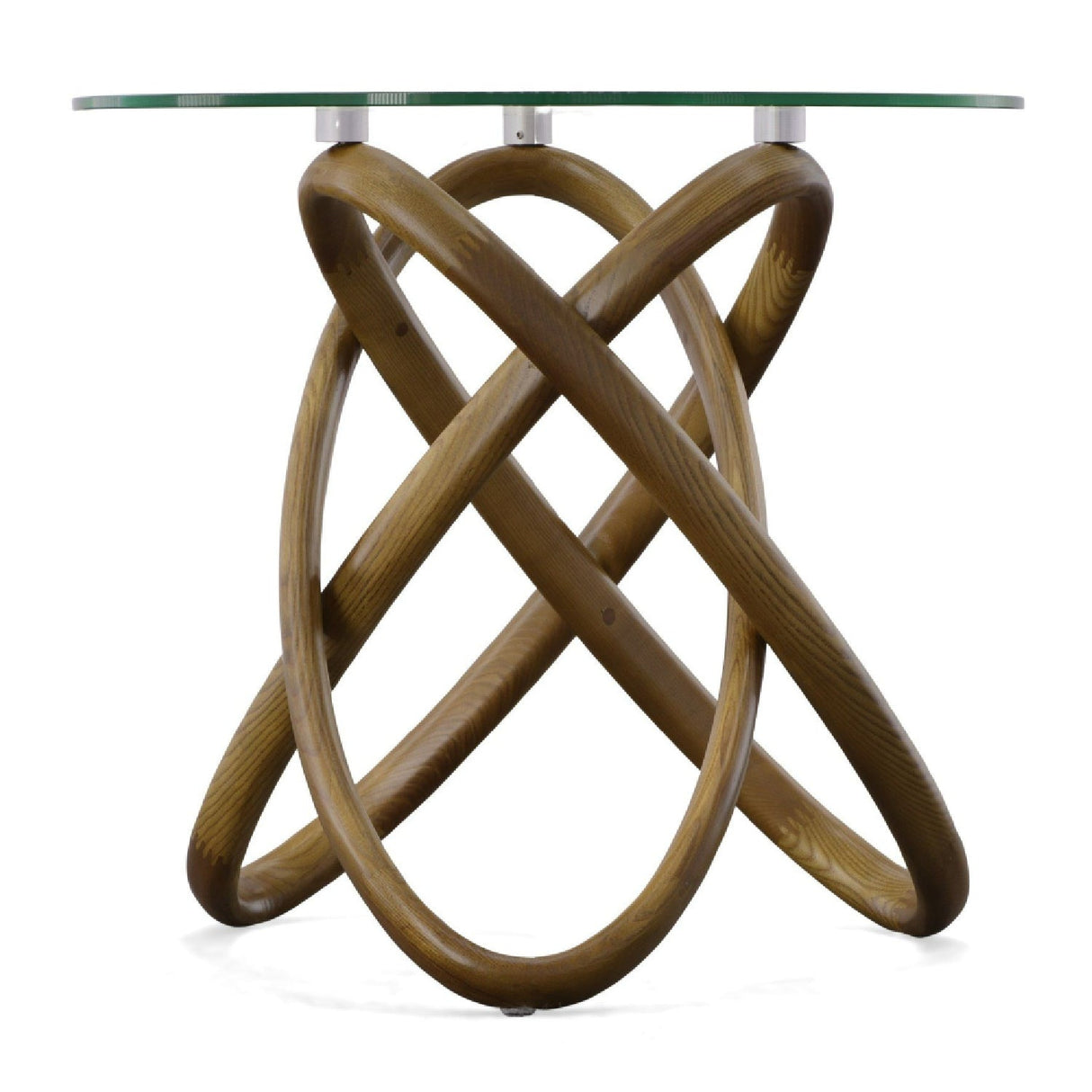 Interlocking Wood Base Side Table – Mason – front view
