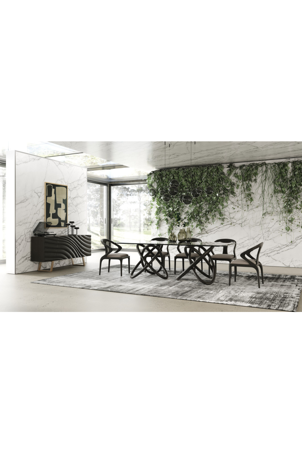 Wave Patterned Ash Sideboard | OROA Modern Finley | Oroa.com