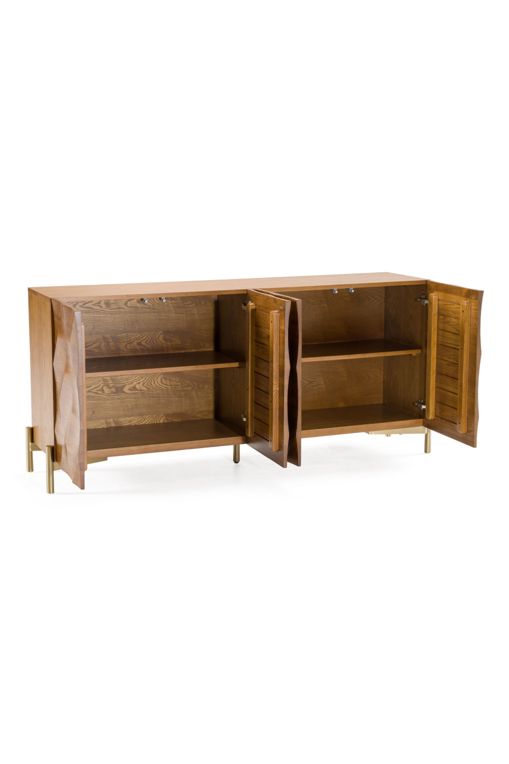 Ash Wood 4-Door Sideboard | Oroa.com