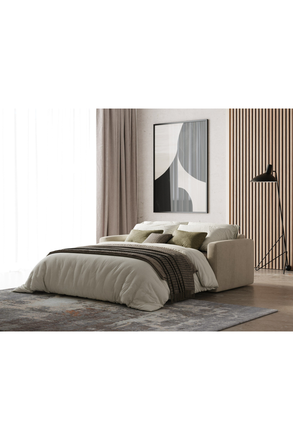 Square-Armed Sofa Bed | OROA Modern Revers | Oroa.com