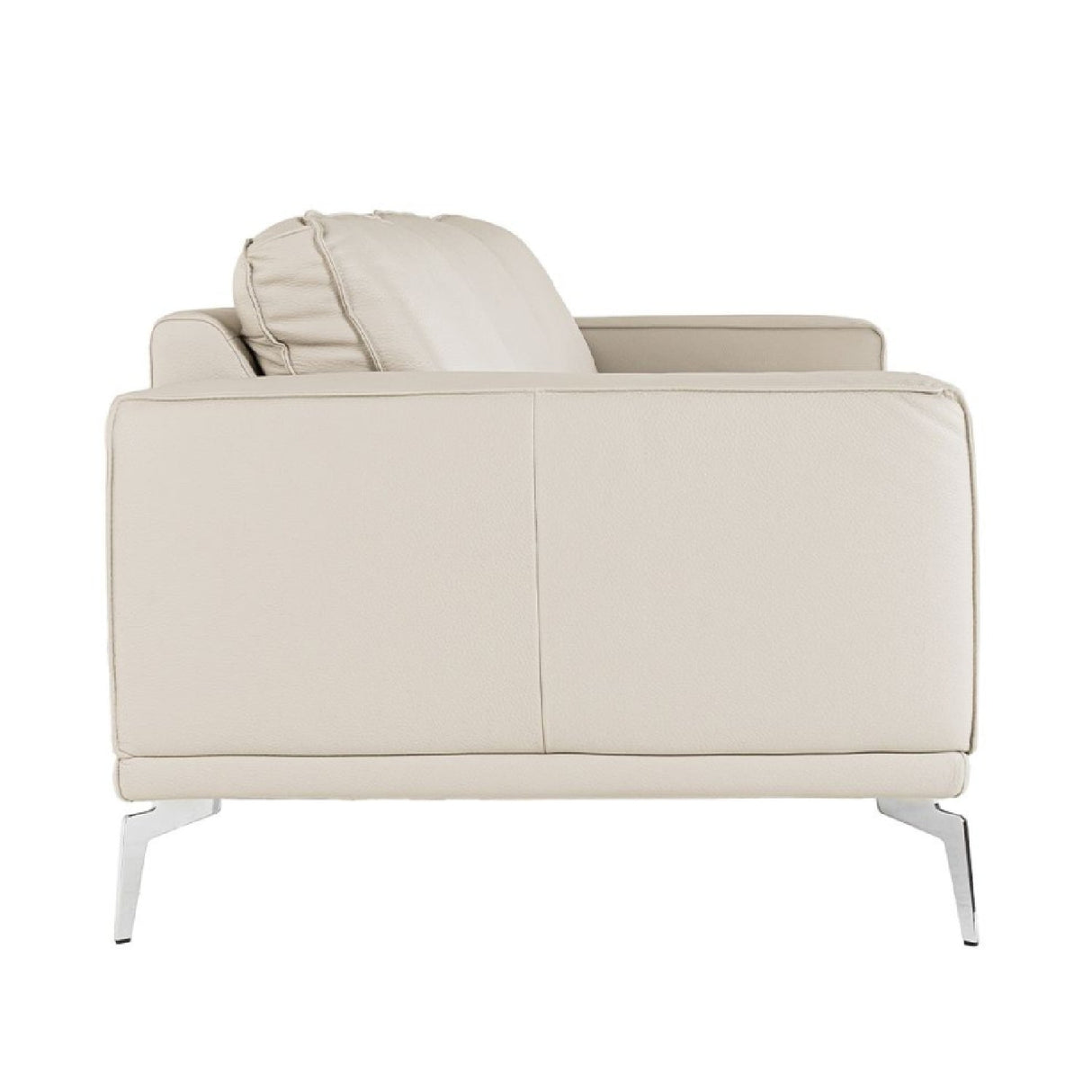 Gray Italian Leather Sofa – Soho – rear view