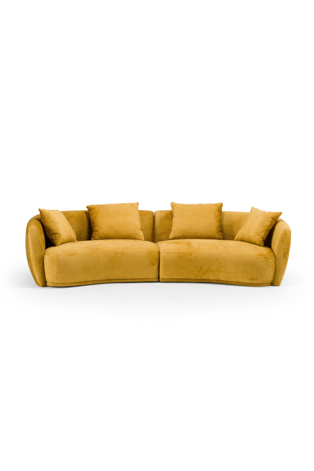 Yellow 4-Seater Sofa | OROA Modern Oakland | Oroa.com