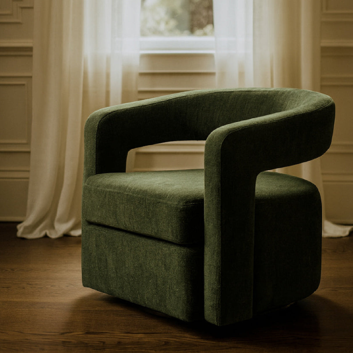 Green Swivel Accent Chair – Ryan – alternate view 12