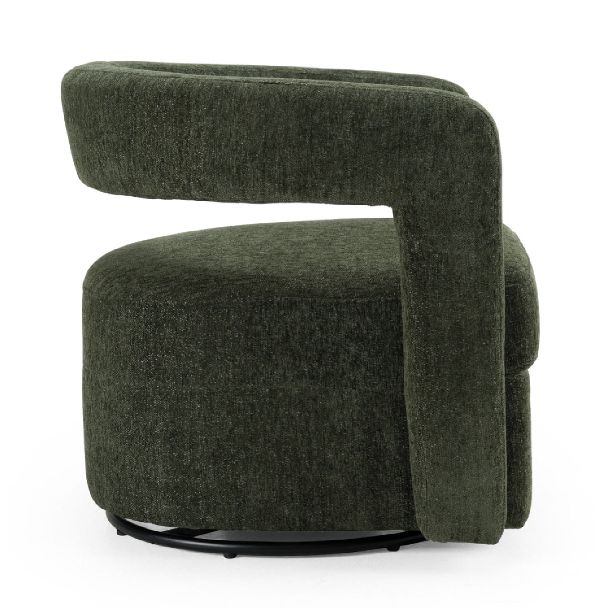 Green Swivel Accent Chair – Ryan – rear view