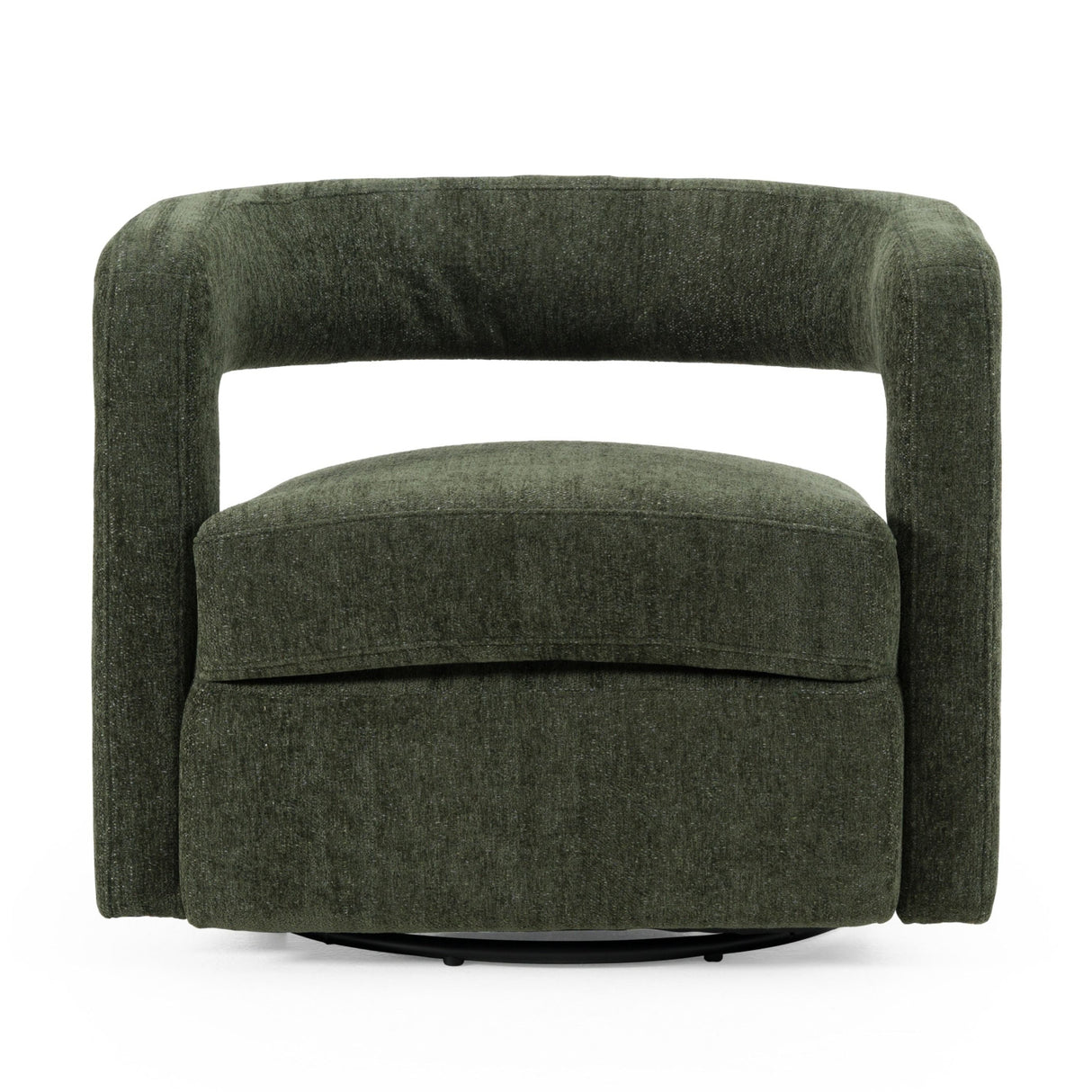 Green Swivel Accent Chair – Ryan – side view
