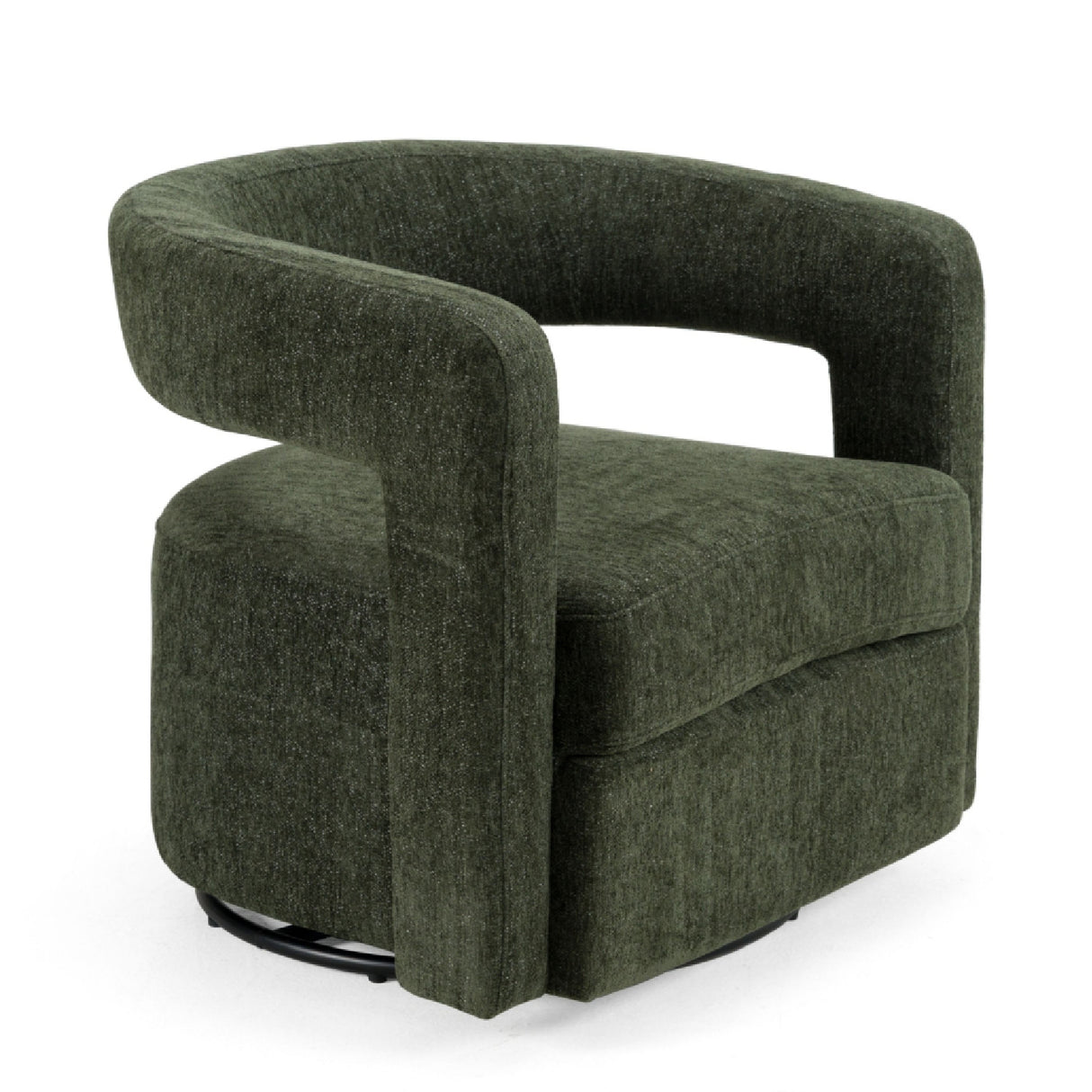 Green Swivel Accent Chair – Ryan – front view