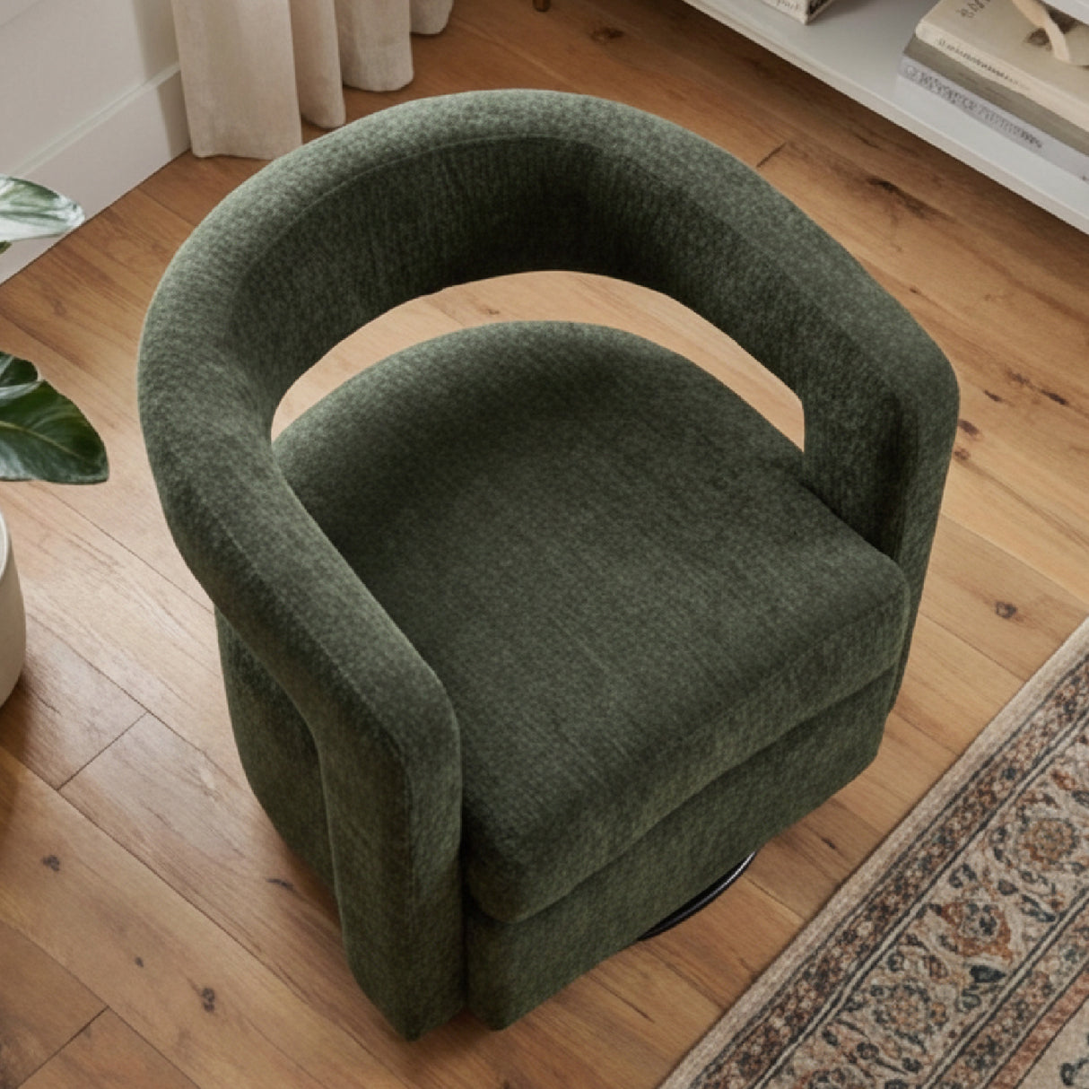 Green Swivel Accent Chair – Ryan – alternate view 7