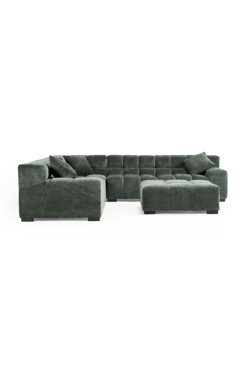 Green Fabric Modular Sofa | OROA Modern Ludwig | Oroa.com