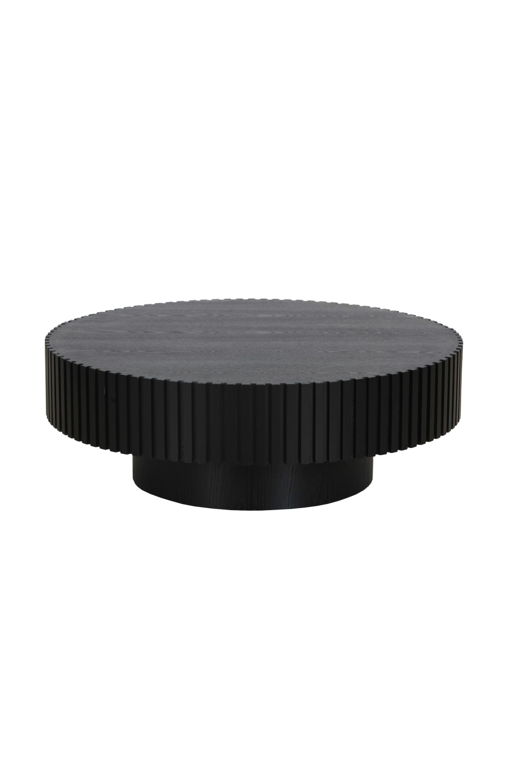 Ribbed Black Ash Coffee Table L | OROA Modern Pierre | Oroa.com