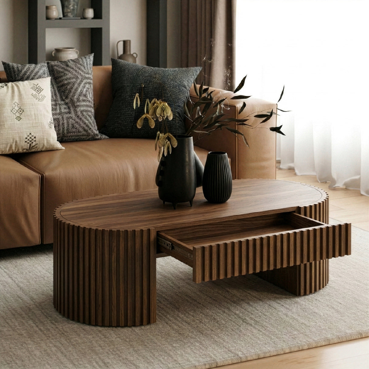 Wooden 1-Drawer Coffee Table | Oroa.com