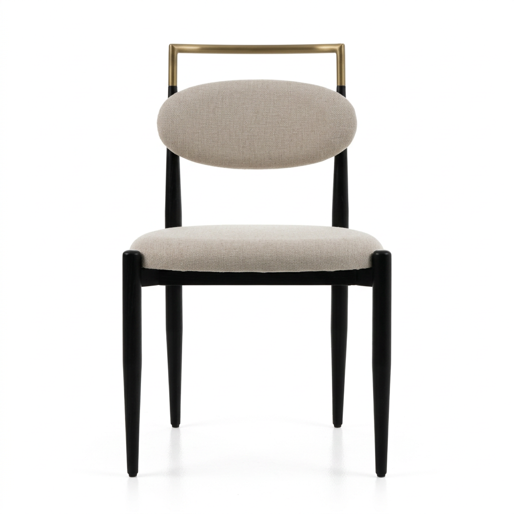 Gold-Armed Dining Chair | OROA Modern Buchtel | Oroa.com