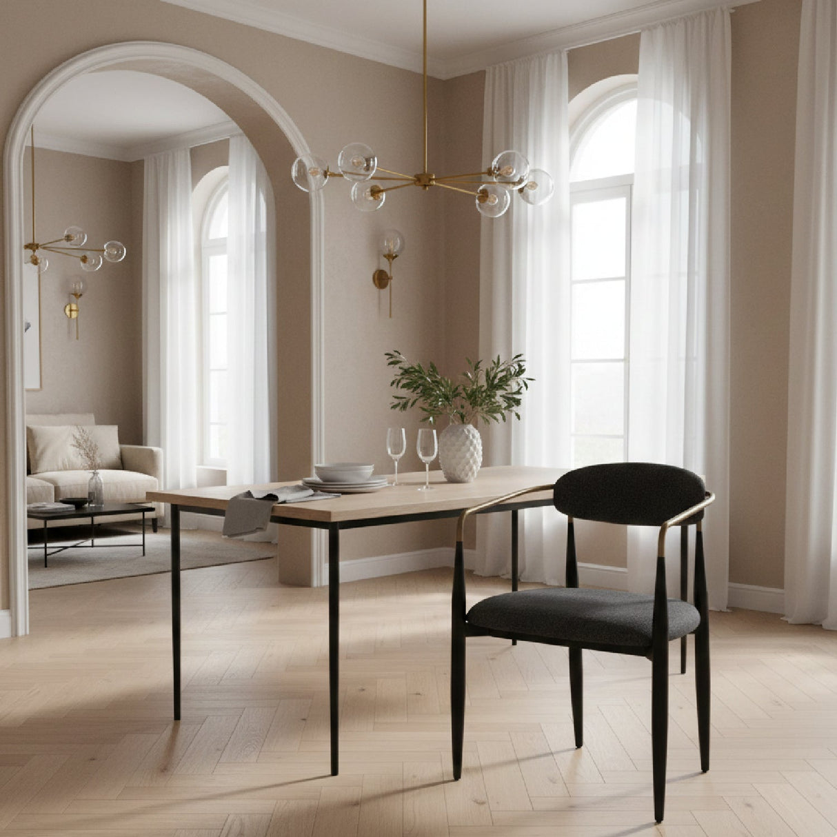 Gold-Armed Dining Chair – Buchtel – alternate view 22